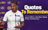 From declaring the pressure is on Ole Miss to explaining why the Rebels may benefit from knowing his offense, Lane Kiffin offered plenty of insight ahead of his return to Oxford. Here are five quotes that reveal how Kiffin views LSU’s biggest game yet.